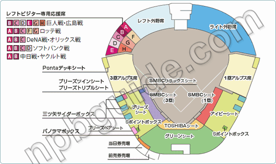 甲子園の座席表