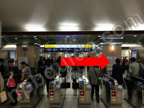 大阪駅の中央出口改札