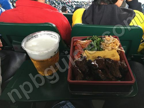 ビールとお弁当