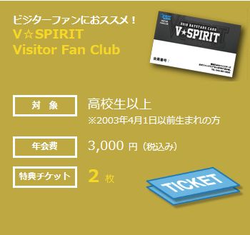 ビジターファンクラブ会員